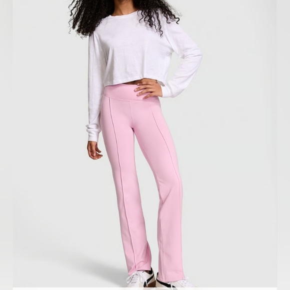 PINK Victoria's Secret Pants - VS PINK All-Day Cotton Straight Leg Pants - Pink Poodle/ Size S/ EUC